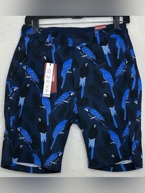 Men’s Report Collection Parrot Navy Blue Shorts Size 30